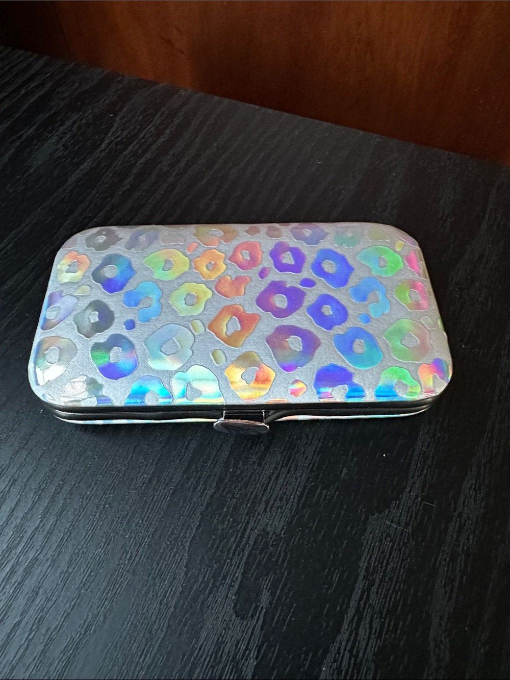 Iridescent Leopard Print 8-Piece Manicure Set NWOT
